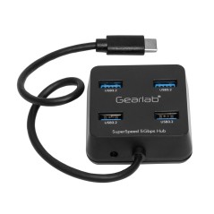 eSTUFF 4 Port USB 3.2 Hub with USB-C
